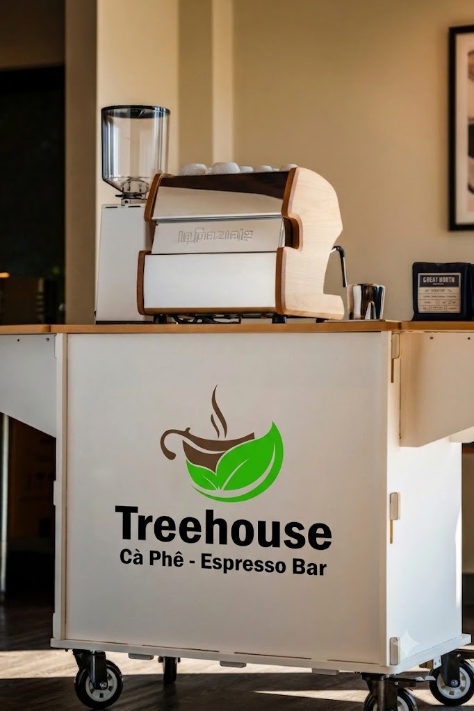 Treehouse Cà Phê mobile espresso cart styled at an event in Irvine